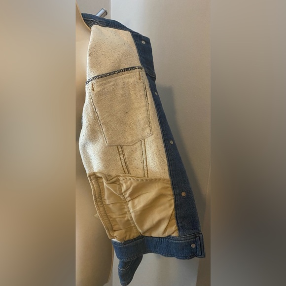 NWOT Rag & Bone Oversized Denim Trucker Jacket “Cozy”Blue XS - Picture 5 of 7